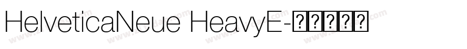 HelveticaNeue HeavyE字体转换